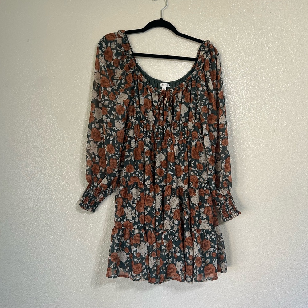 Floral Long Sleeve Dress
